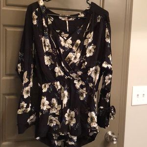FREE PEOPLE WRAP TUNIC BLOUSE!